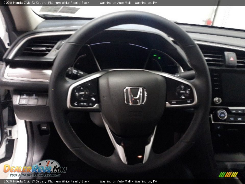 2020 Honda Civic EX Sedan Platinum White Pearl / Black Photo #5
