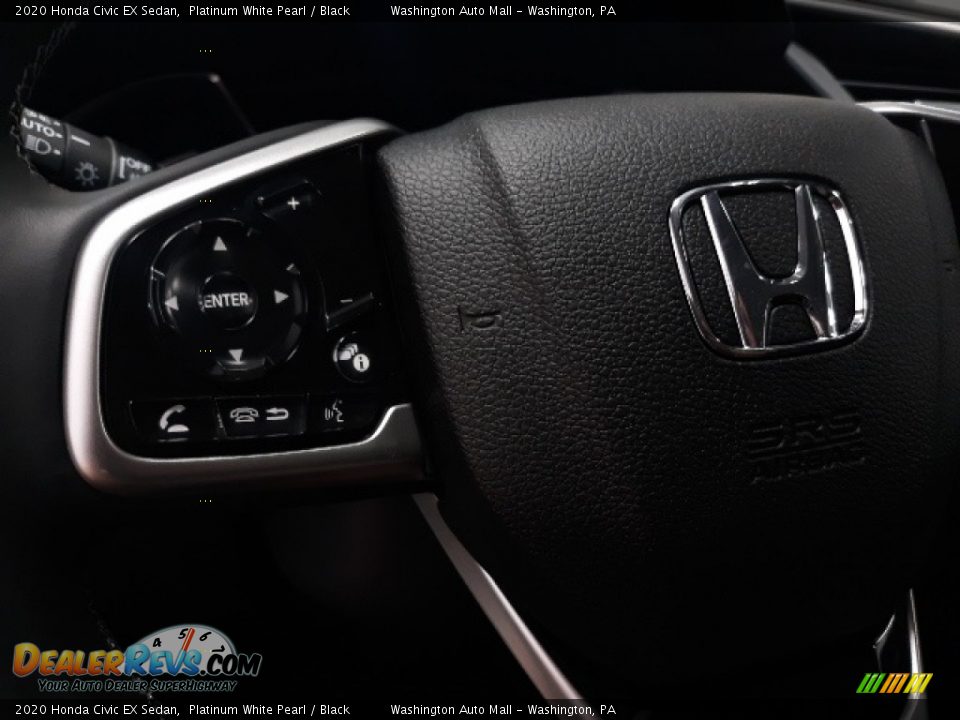 2020 Honda Civic EX Sedan Platinum White Pearl / Black Photo #6