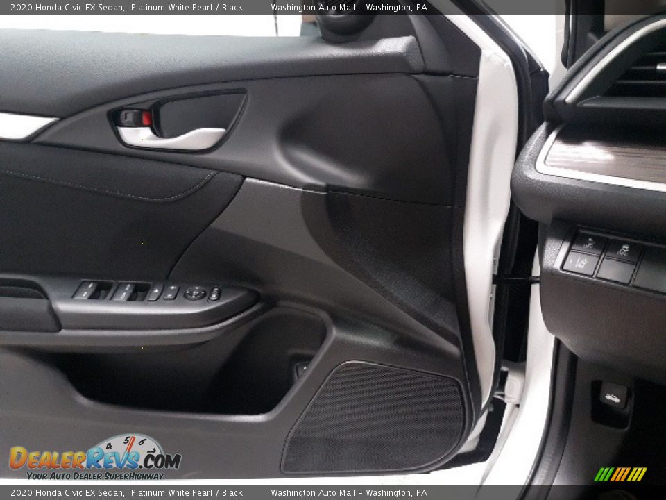 2020 Honda Civic EX Sedan Platinum White Pearl / Black Photo #8