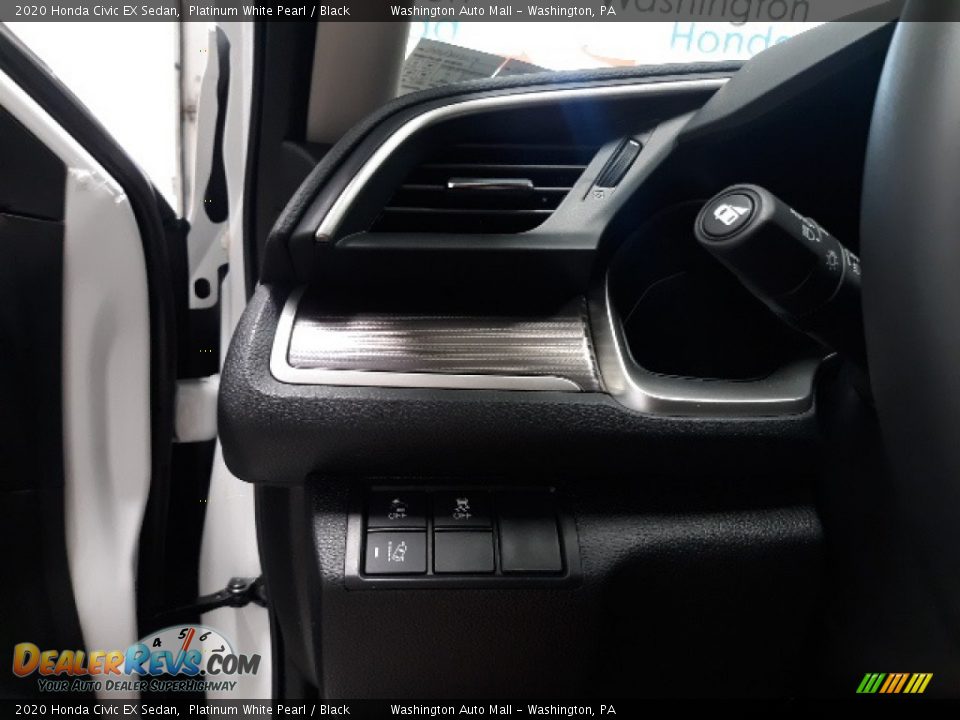 2020 Honda Civic EX Sedan Platinum White Pearl / Black Photo #11