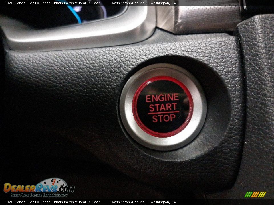 2020 Honda Civic EX Sedan Platinum White Pearl / Black Photo #12