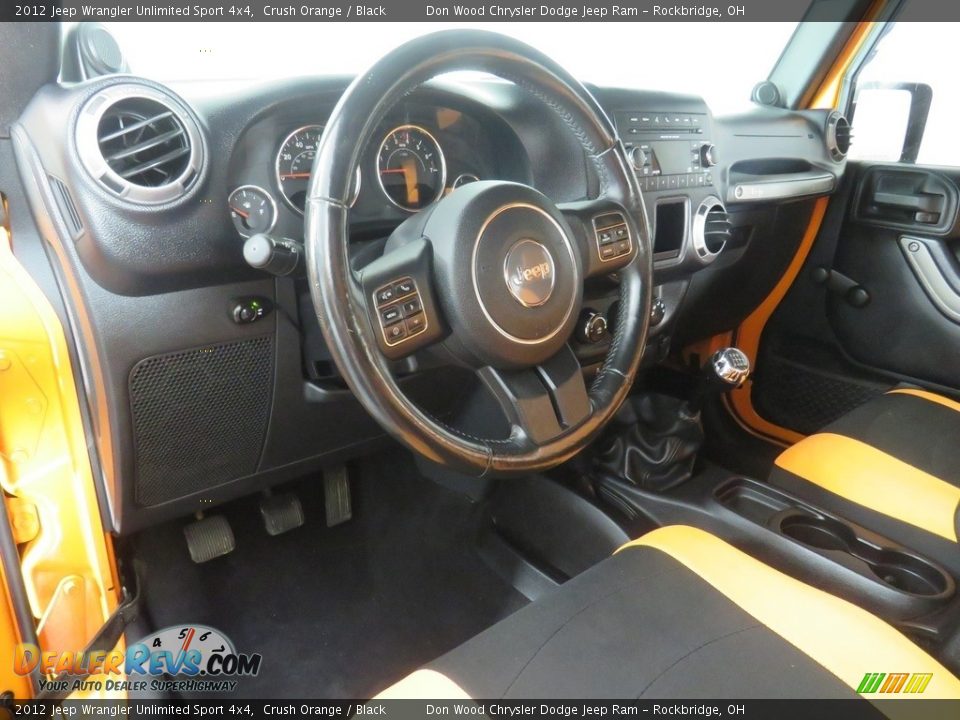 2012 Jeep Wrangler Unlimited Sport 4x4 Crush Orange / Black Photo #29