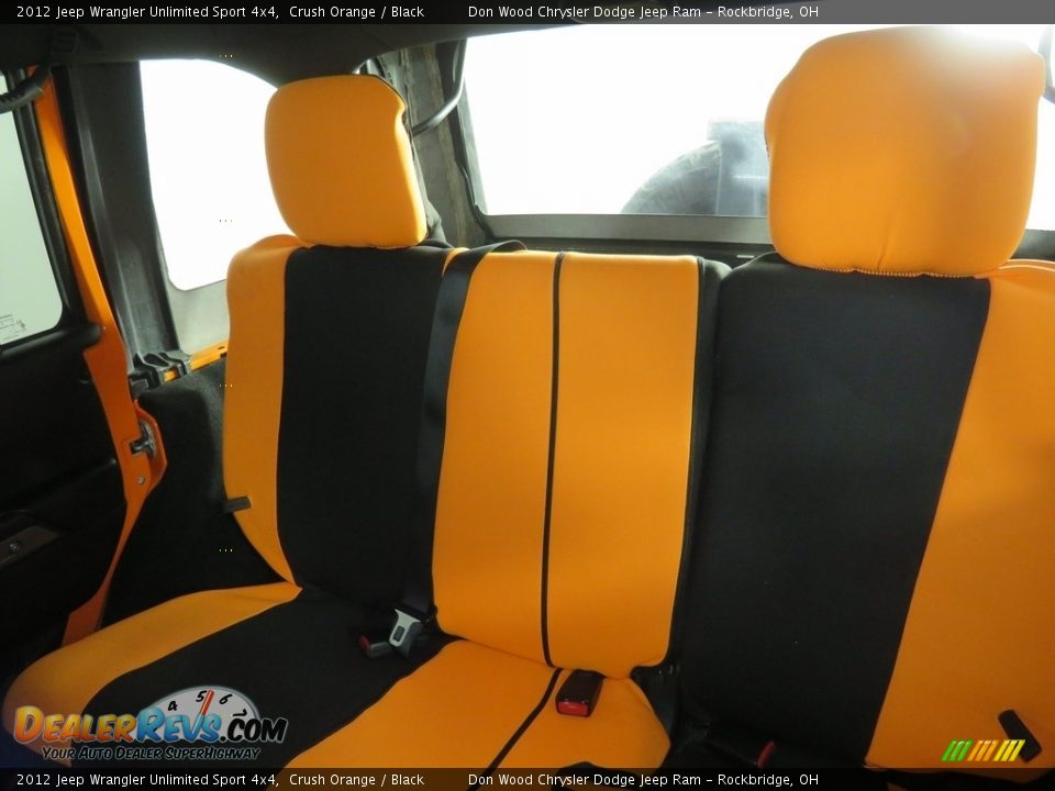 2012 Jeep Wrangler Unlimited Sport 4x4 Crush Orange / Black Photo #30