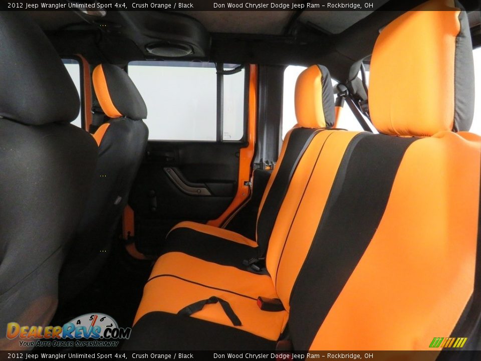 2012 Jeep Wrangler Unlimited Sport 4x4 Crush Orange / Black Photo #32