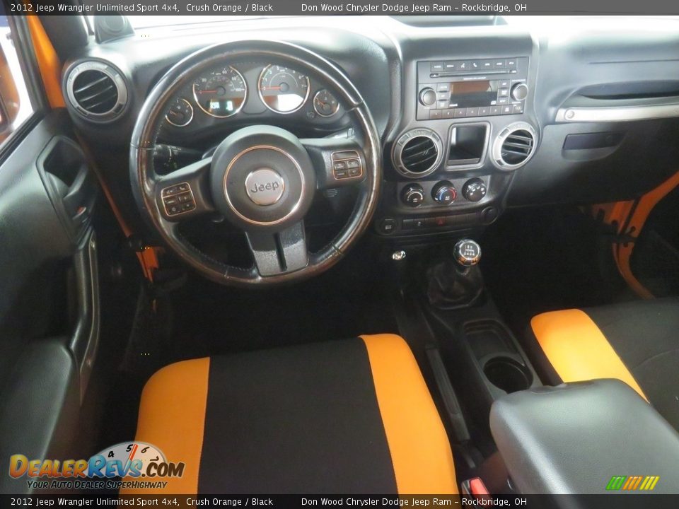 2012 Jeep Wrangler Unlimited Sport 4x4 Crush Orange / Black Photo #33