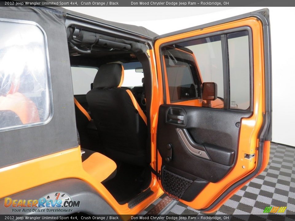 2012 Jeep Wrangler Unlimited Sport 4x4 Crush Orange / Black Photo #34