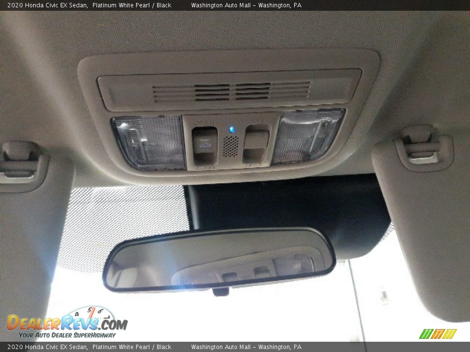 2020 Honda Civic EX Sedan Platinum White Pearl / Black Photo #19