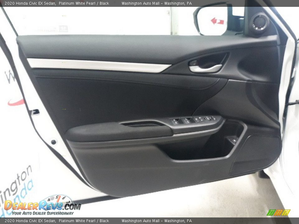 2020 Honda Civic EX Sedan Platinum White Pearl / Black Photo #24