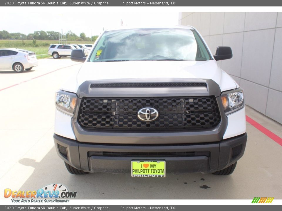 2020 Toyota Tundra SR Double Cab Super White / Graphite Photo #3