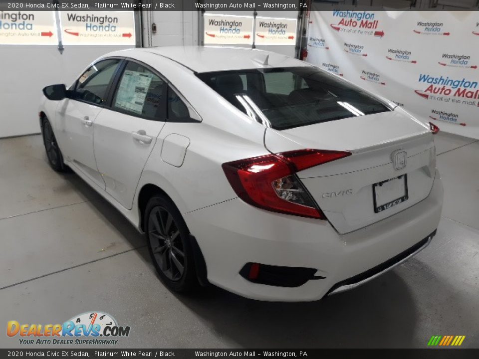2020 Honda Civic EX Sedan Platinum White Pearl / Black Photo #30