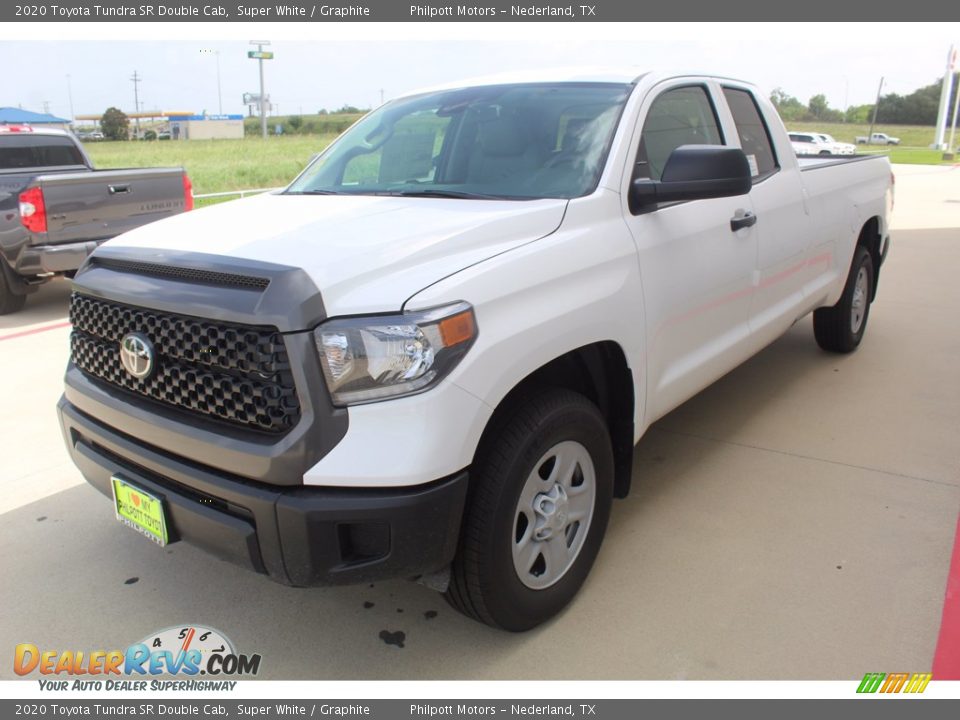 2020 Toyota Tundra SR Double Cab Super White / Graphite Photo #4