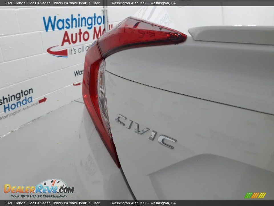 2020 Honda Civic EX Sedan Platinum White Pearl / Black Photo #31