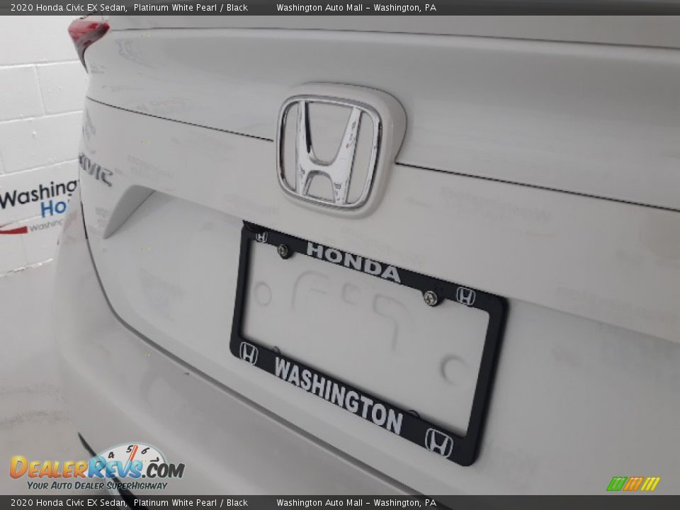 2020 Honda Civic EX Sedan Platinum White Pearl / Black Photo #32