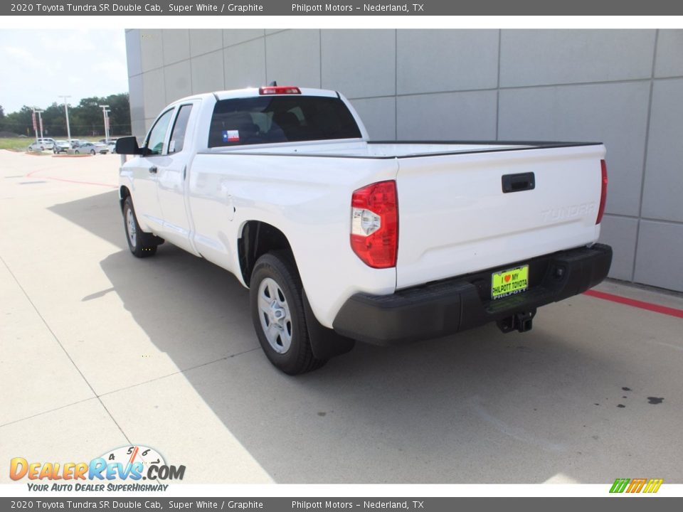 2020 Toyota Tundra SR Double Cab Super White / Graphite Photo #6