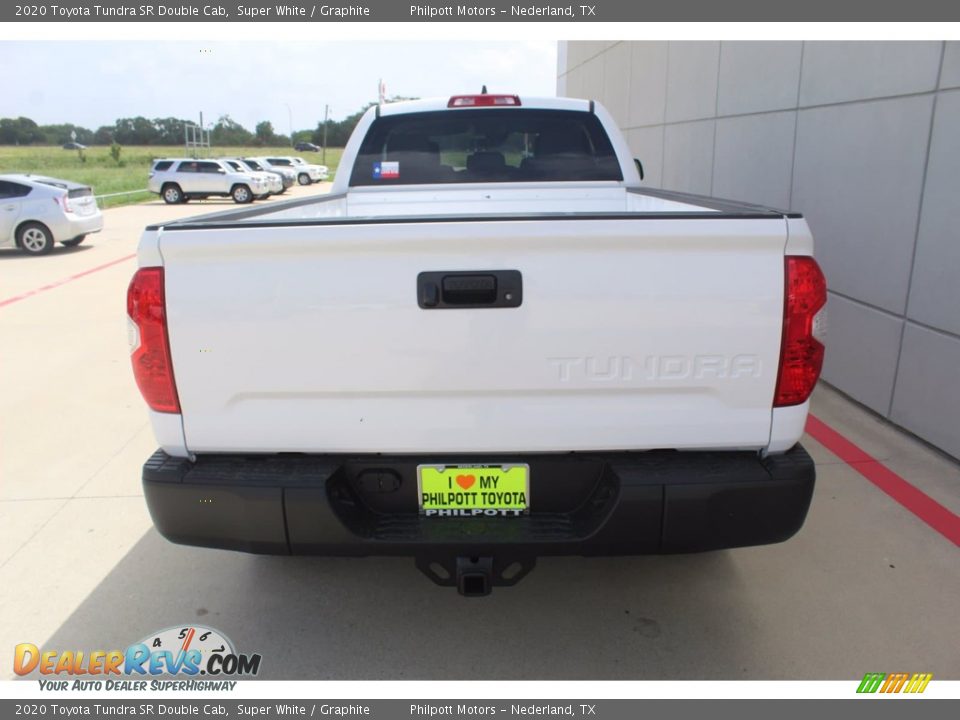 2020 Toyota Tundra SR Double Cab Super White / Graphite Photo #7