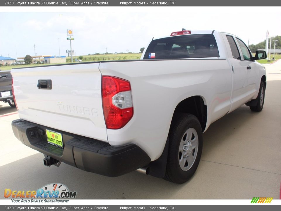 2020 Toyota Tundra SR Double Cab Super White / Graphite Photo #8