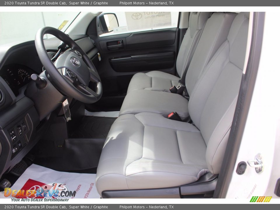 2020 Toyota Tundra SR Double Cab Super White / Graphite Photo #10