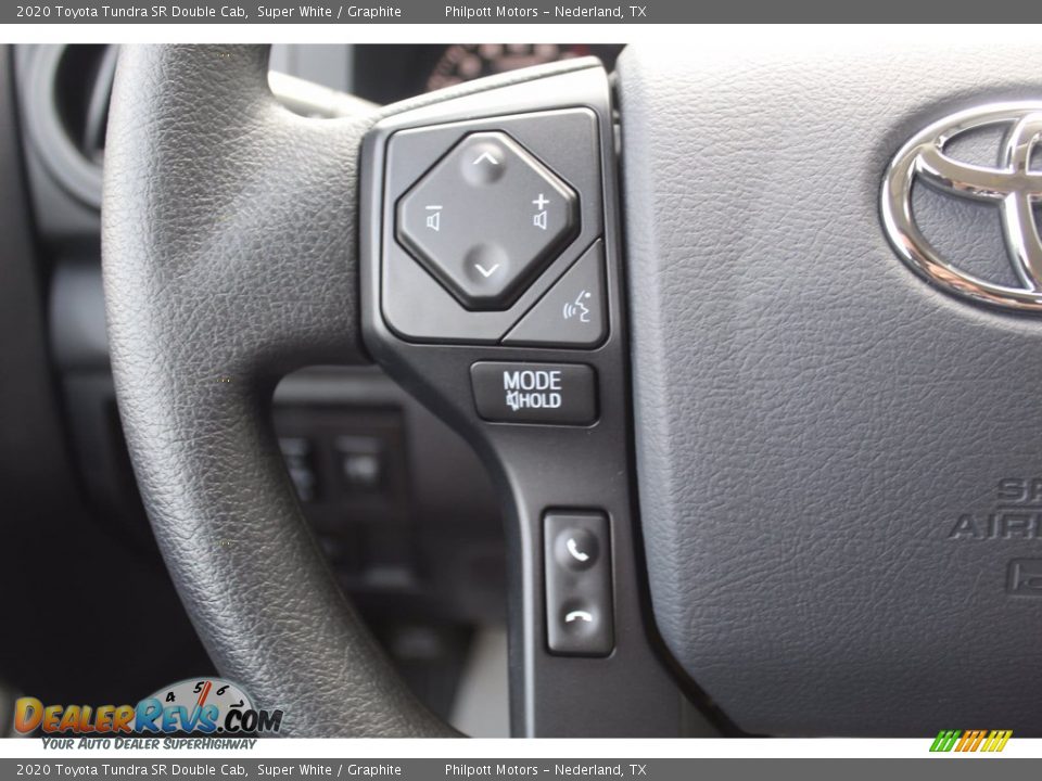 2020 Toyota Tundra SR Double Cab Super White / Graphite Photo #11