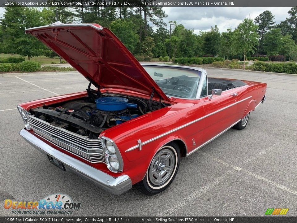 1966 Ford Galaxie 500 7 Litre Convertible Candy Apple Red / Black Photo #6