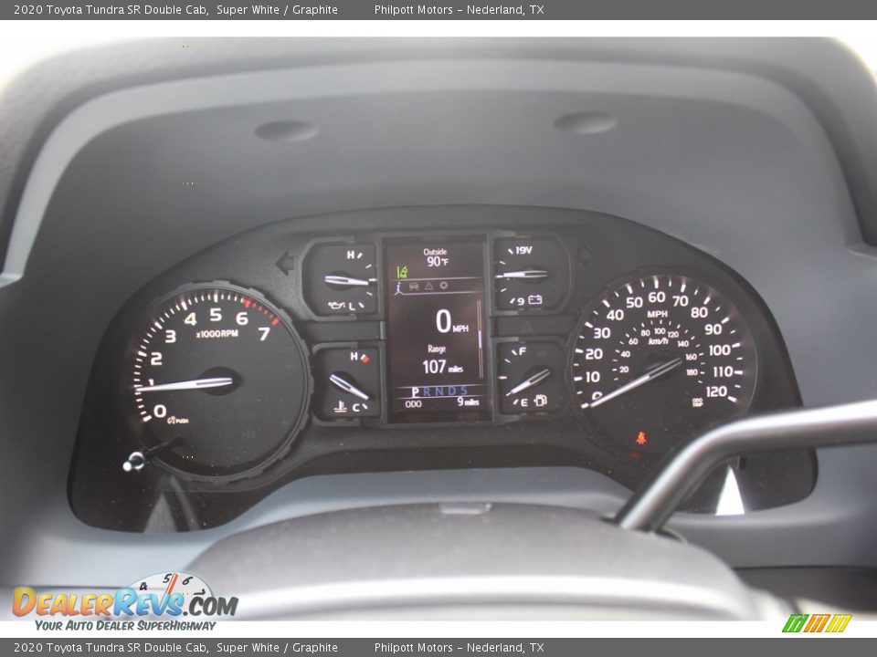 2020 Toyota Tundra SR Double Cab Super White / Graphite Photo #13