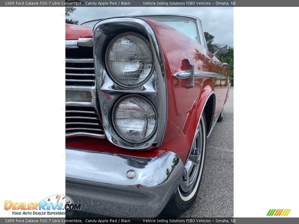 1966 Ford Galaxie 500 7 Litre Convertible Candy Apple Red / Black Photo #7