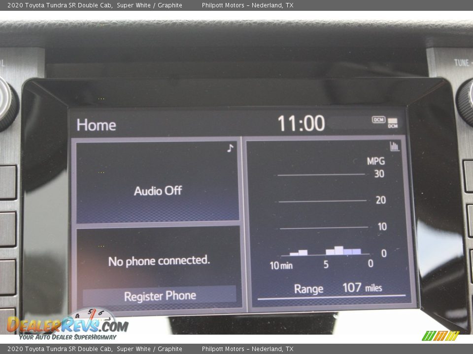 2020 Toyota Tundra SR Double Cab Super White / Graphite Photo #15