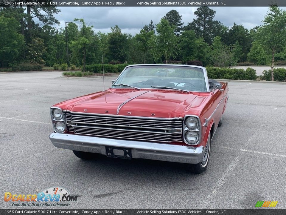 1966 Ford Galaxie 500 7 Litre Convertible Candy Apple Red / Black Photo #9