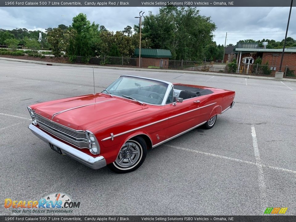 1966 Ford Galaxie 500 7 Litre Convertible Candy Apple Red / Black Photo #10