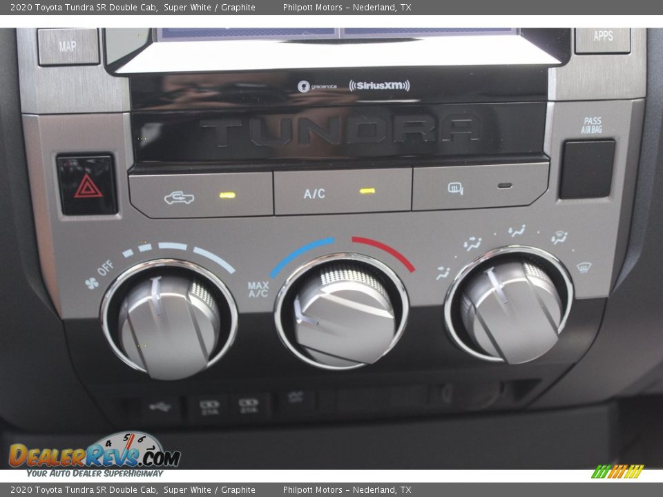 2020 Toyota Tundra SR Double Cab Super White / Graphite Photo #17