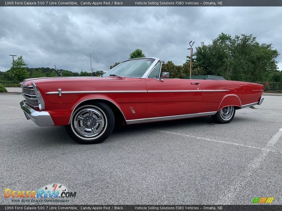 1966 Ford Galaxie 500 7 Litre Convertible Candy Apple Red / Black Photo #11