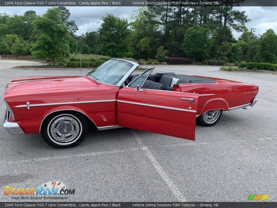 1966 Ford Galaxie 500 7 Litre Convertible Candy Apple Red / Black Photo #12