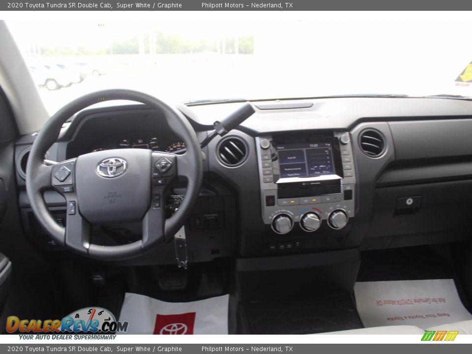 2020 Toyota Tundra SR Double Cab Super White / Graphite Photo #21
