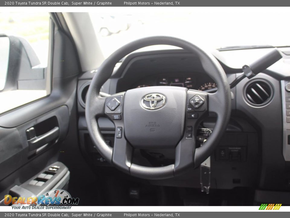 2020 Toyota Tundra SR Double Cab Super White / Graphite Photo #22