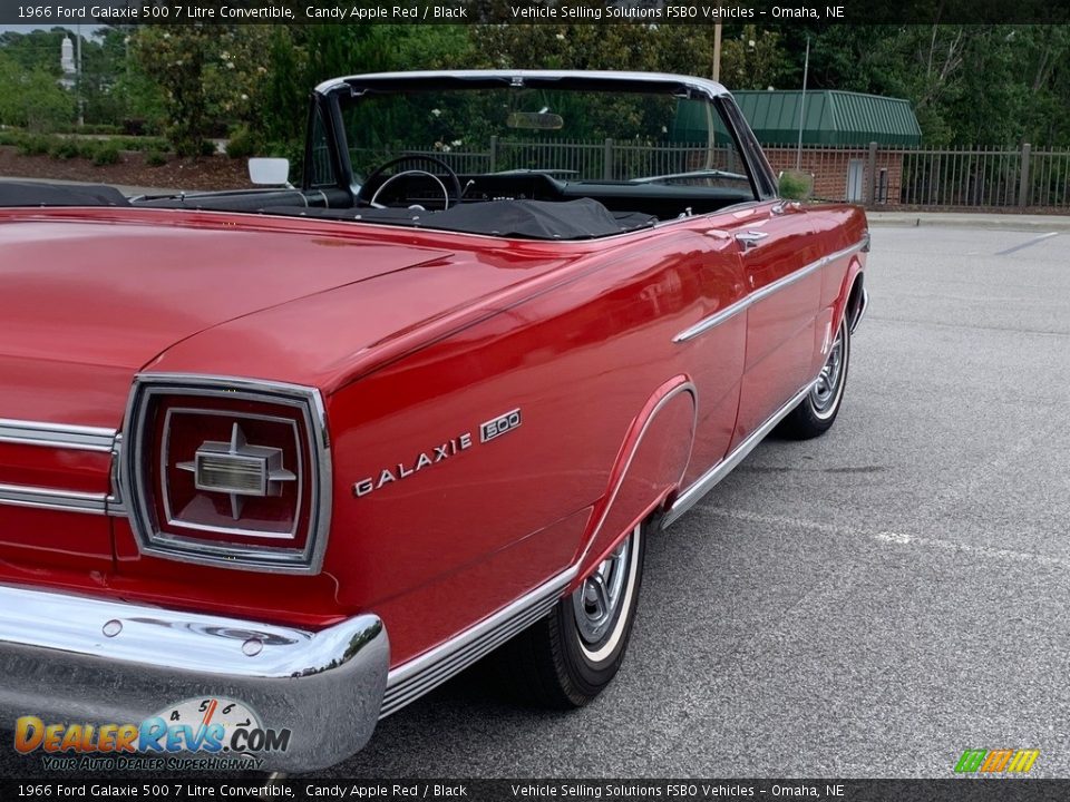 1966 Ford Galaxie 500 7 Litre Convertible Candy Apple Red / Black Photo #19