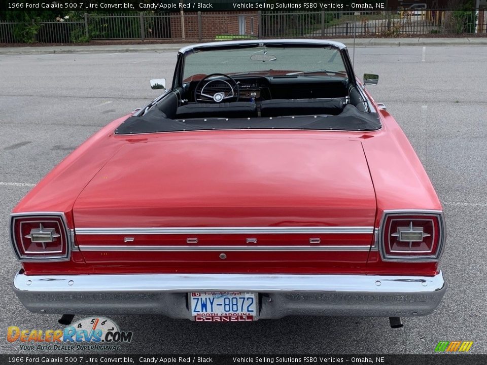 1966 Ford Galaxie 500 7 Litre Convertible Candy Apple Red / Black Photo #20