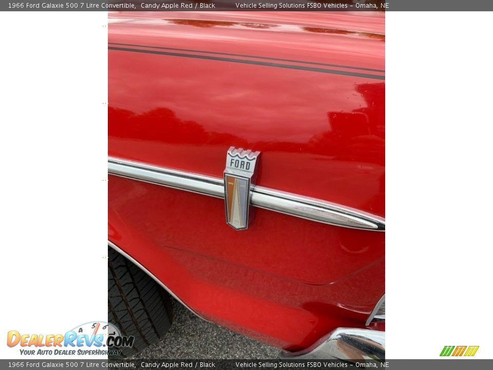 1966 Ford Galaxie 500 7 Litre Convertible Candy Apple Red / Black Photo #21