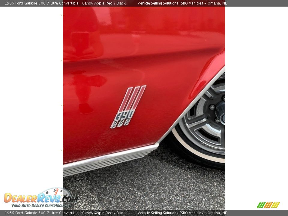 1966 Ford Galaxie 500 7 Litre Convertible Candy Apple Red / Black Photo #22