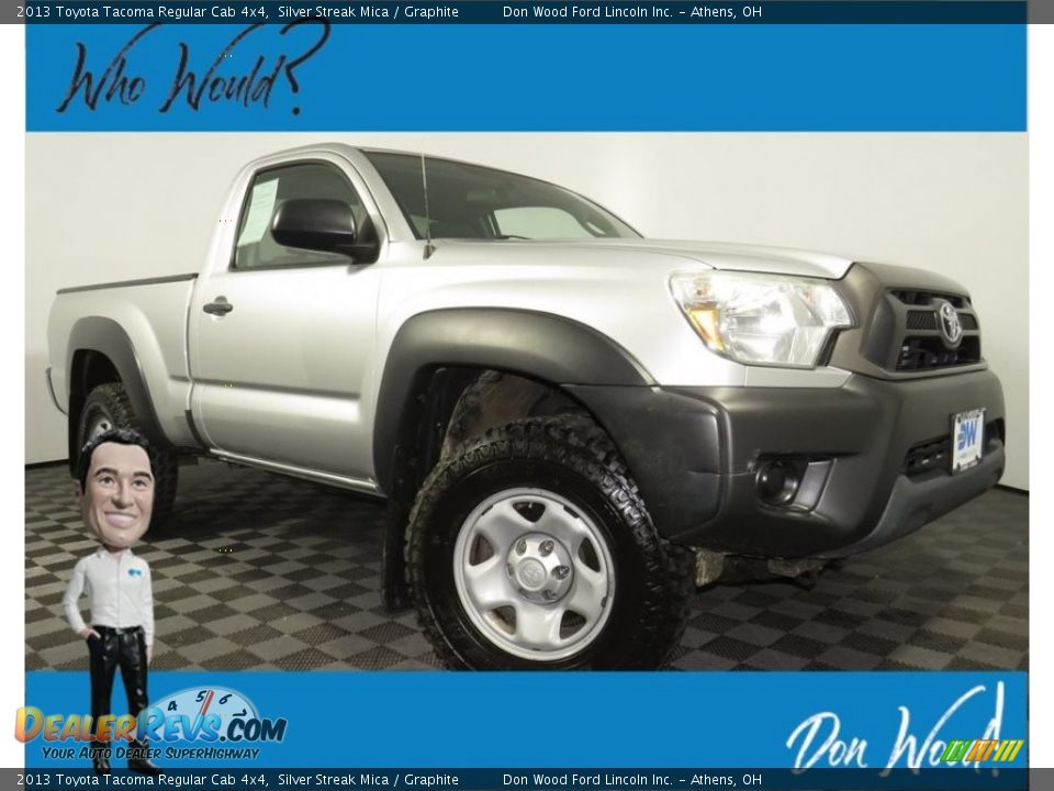 2013 Toyota Tacoma Regular Cab 4x4 Silver Streak Mica / Graphite Photo #1