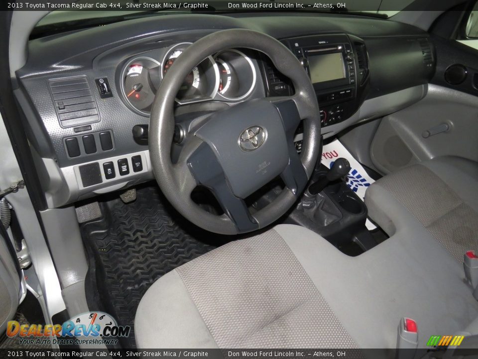 2013 Toyota Tacoma Regular Cab 4x4 Silver Streak Mica / Graphite Photo #16