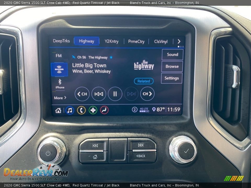 2020 GMC Sierra 1500 SLT Crew Cab 4WD Red Quartz Tintcoat / Jet Black Photo #23