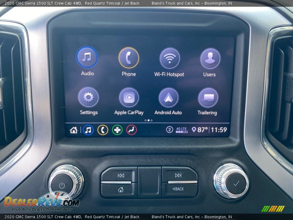 2020 GMC Sierra 1500 SLT Crew Cab 4WD Red Quartz Tintcoat / Jet Black Photo #25