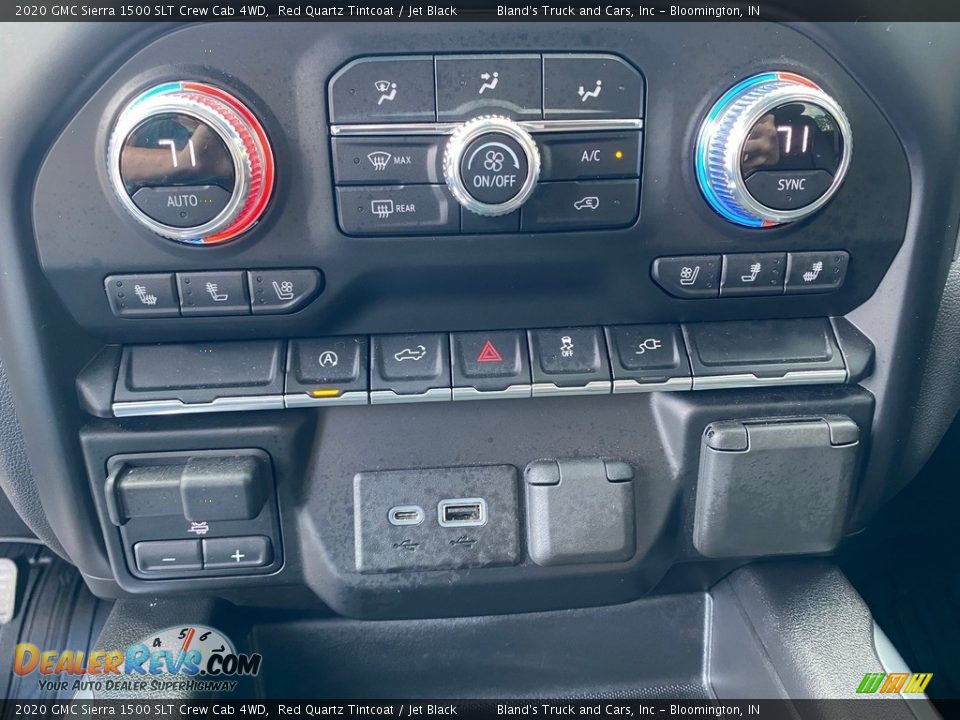 2020 GMC Sierra 1500 SLT Crew Cab 4WD Red Quartz Tintcoat / Jet Black Photo #28