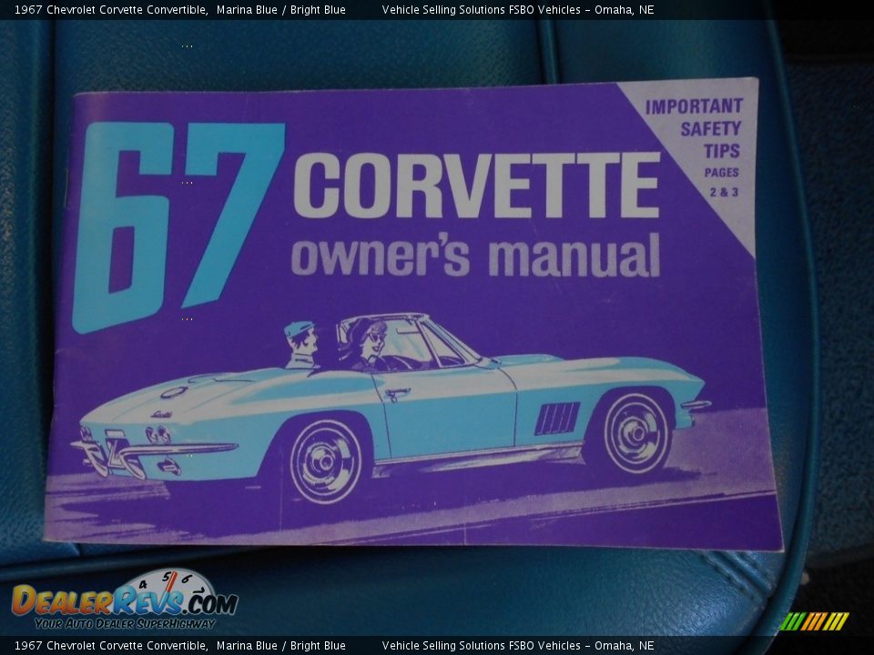 1967 Chevrolet Corvette Convertible Marina Blue / Bright Blue Photo #5