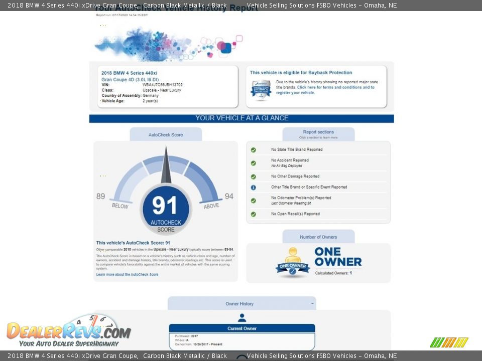 Dealer Info of 2018 BMW 4 Series 440i xDrive Gran Coupe Photo #2