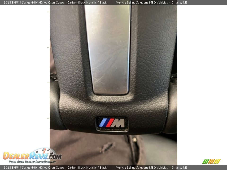 2018 BMW 4 Series 440i xDrive Gran Coupe Carbon Black Metallic / Black Photo #8