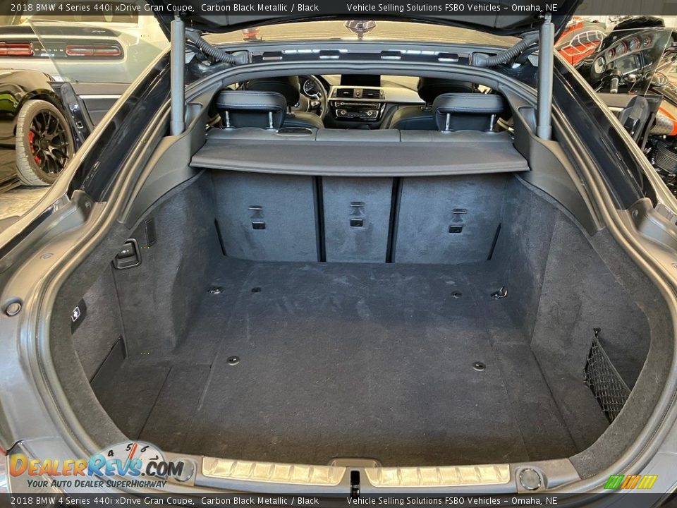2018 BMW 4 Series 440i xDrive Gran Coupe Carbon Black Metallic / Black Photo #10