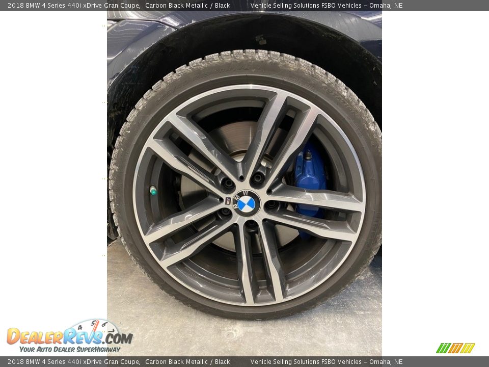2018 BMW 4 Series 440i xDrive Gran Coupe Carbon Black Metallic / Black Photo #12