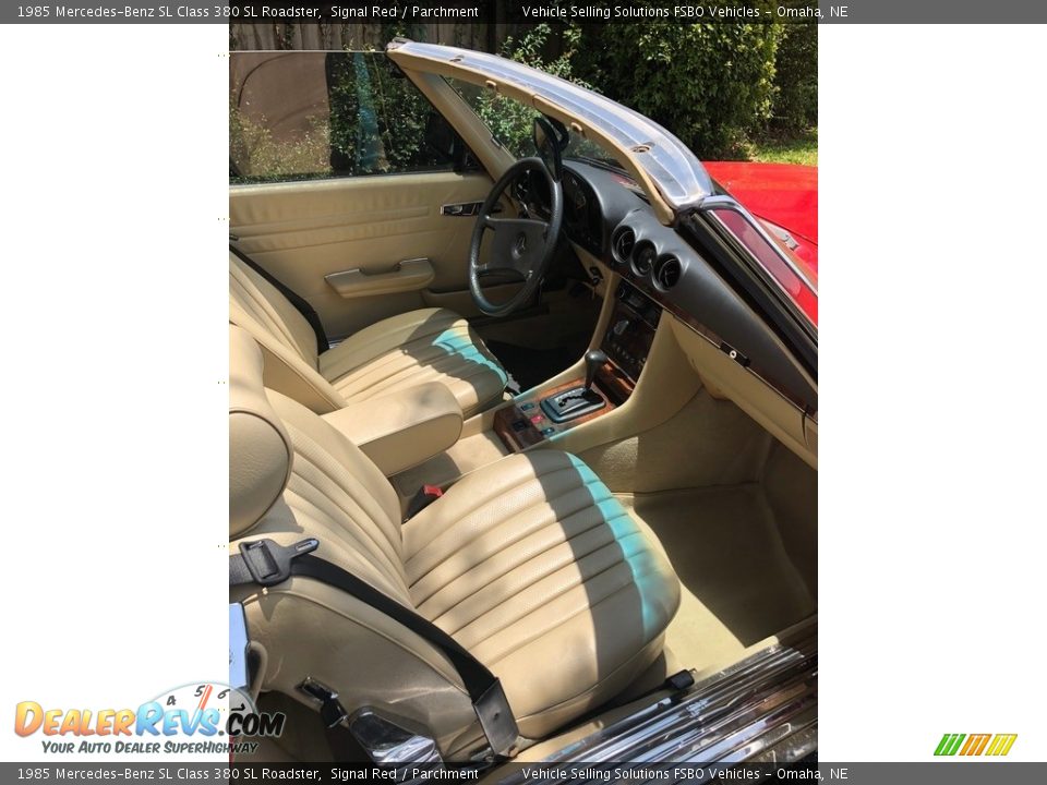 Front Seat of 1985 Mercedes-Benz SL Class 380 SL Roadster Photo #5