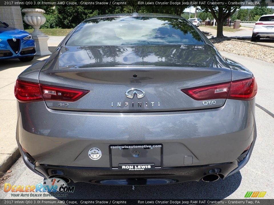 2017 Infiniti Q60 3.0t Premium AWD Coupe Graphite Shadow / Graphite Photo #3