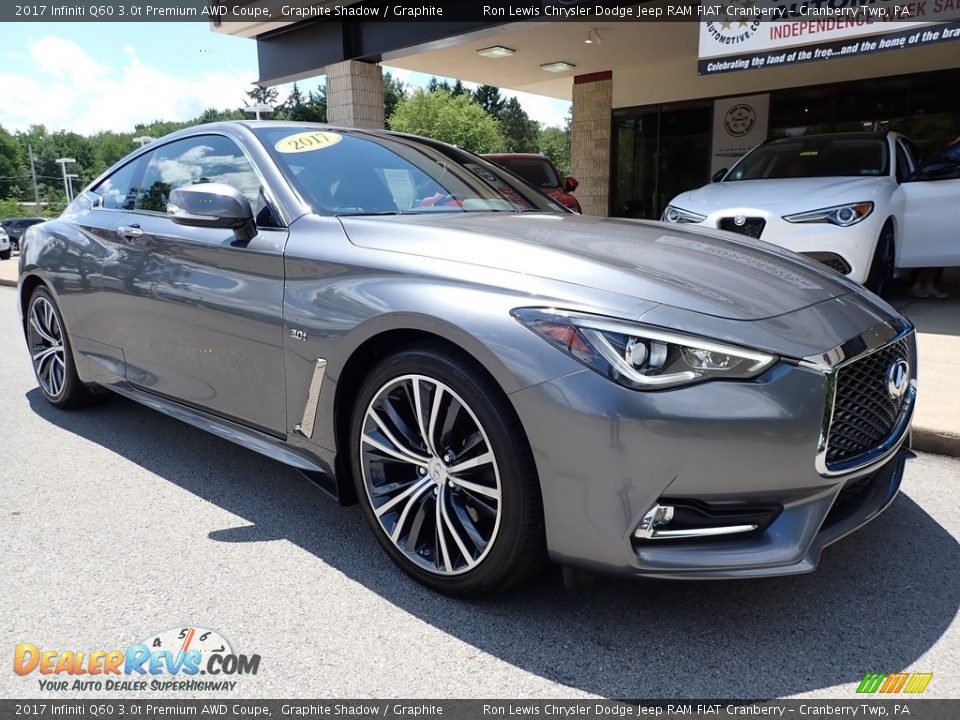 Graphite Shadow 2017 Infiniti Q60 3.0t Premium AWD Coupe Photo #9